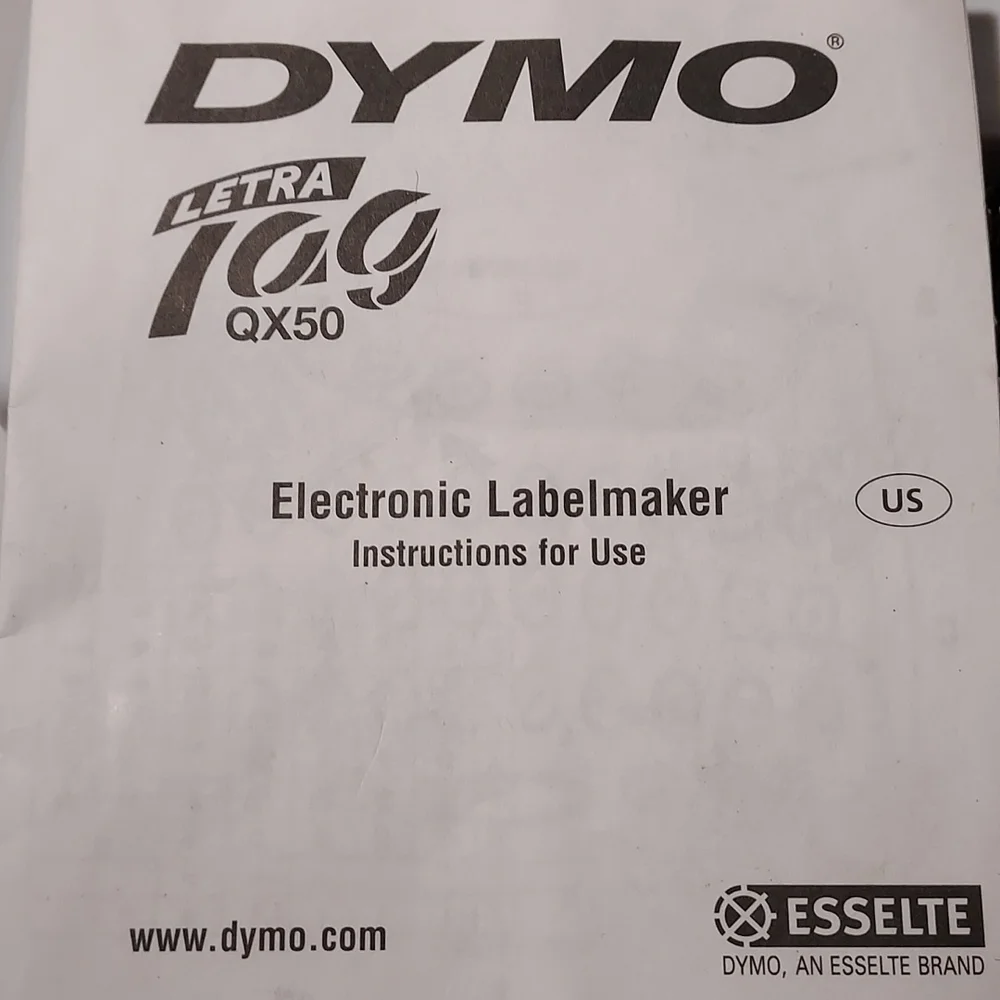 Vintage 2002 Dymo Electronic Label Maker Letra Tag QX50